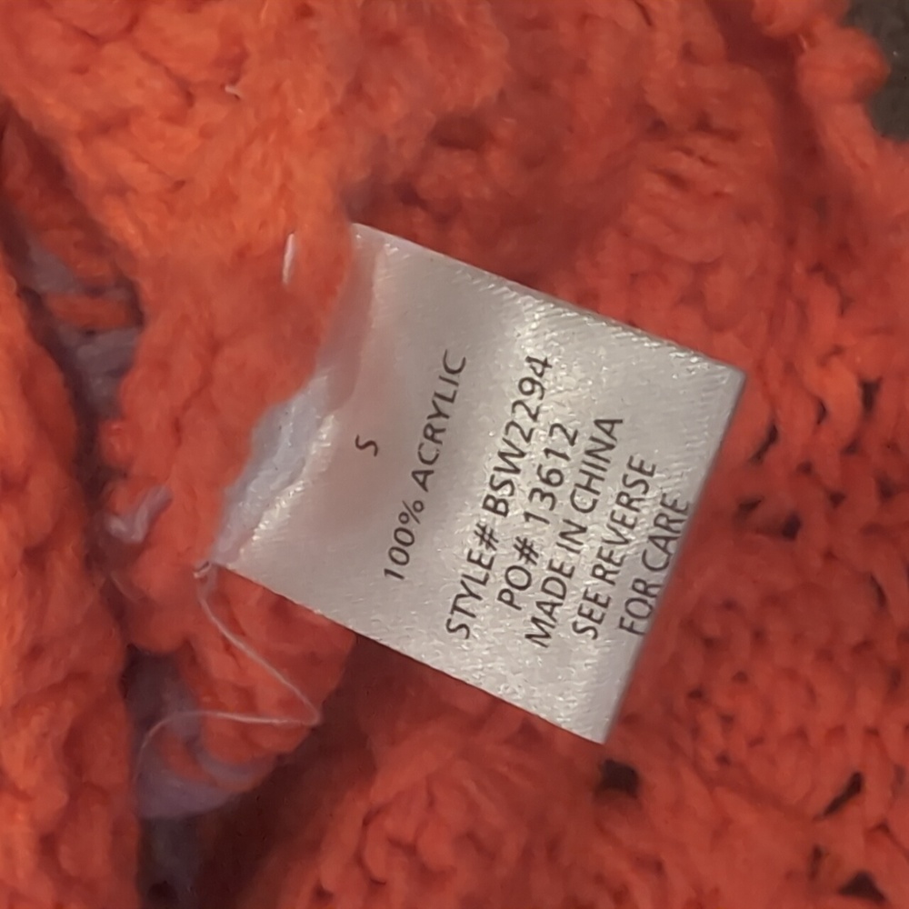 Colorful Chunky Knit Sweater Piper And Scoot Boutique Baevely Small NWOT - Picture 6 of 7